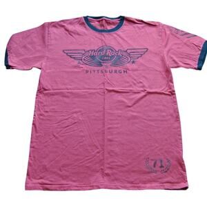 Hard Rock Café Pittsburgh Red Short Sleeve Shirt Large
